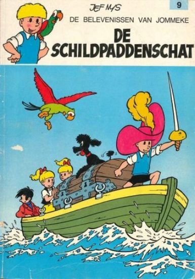 Afbeelding van Jommeke #9 - Schildpaddenschat - Tweedehands (HET VOLK, zachte kaft)