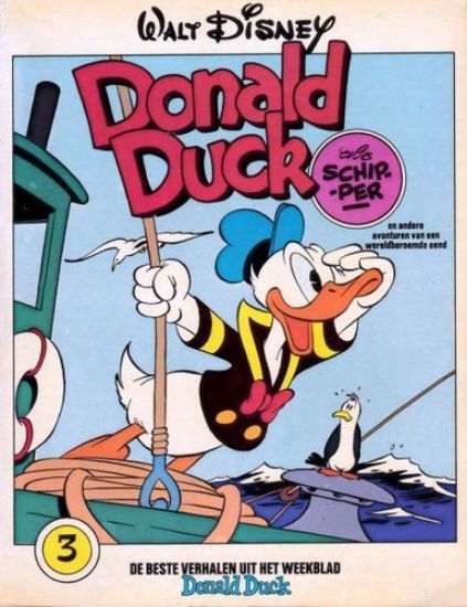 Afbeelding van Donald duck #3 - Als schipper - Tweedehands (OBERON, zachte kaft)