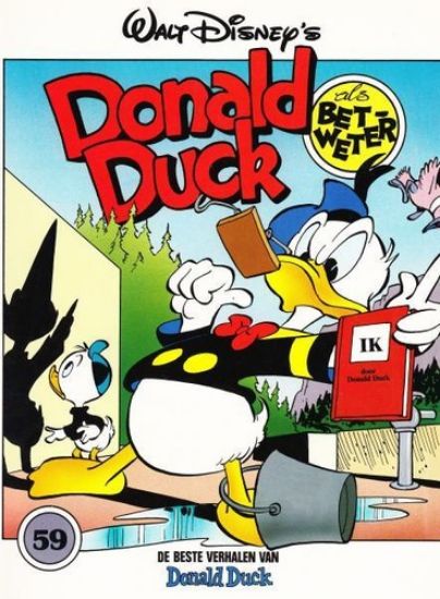 Afbeelding van Donald duck #59 - Als betweter - Tweedehands (OBERON, zachte kaft)