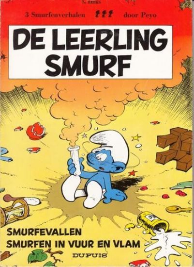 Afbeelding van Smurfen #7 - Leerling smurf - Tweedehands (DUPUIS, zachte kaft)