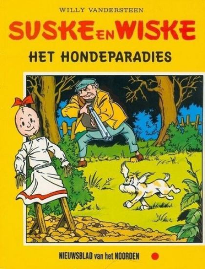 Afbeelding van Suske en wiske - Hondenparadies (drents dialect) - Tweedehands (STANDAARD, zachte kaft)