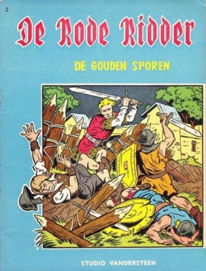 Afbeelding van Rode ridder #2 - Gouden sporen (nieuwsblad) - Tweedehands (STANDAARD, zachte kaft)