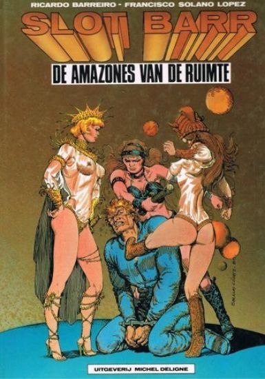 Afbeelding van Slot barr - Amazones van de ruimte - Tweedehands (MICHEL DELIGNE, harde kaft)