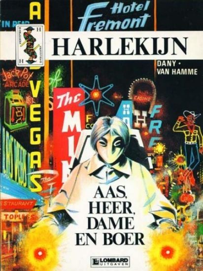 Afbeelding van Harlekijn #2 - Aas heer dame en boer - Tweedehands (LOMBARD, zachte kaft)