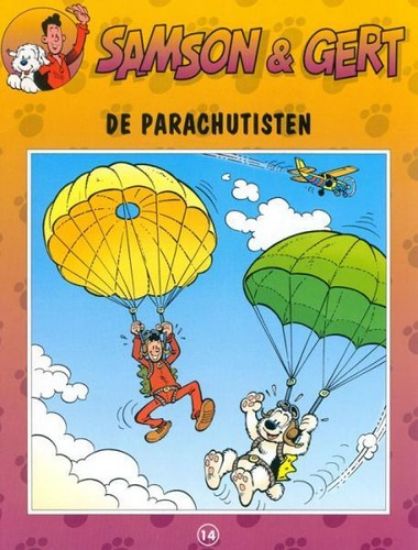 Afbeelding van Samson en gert #14 - Parachutisten - Tweedehands (STUDIO 100, zachte kaft)