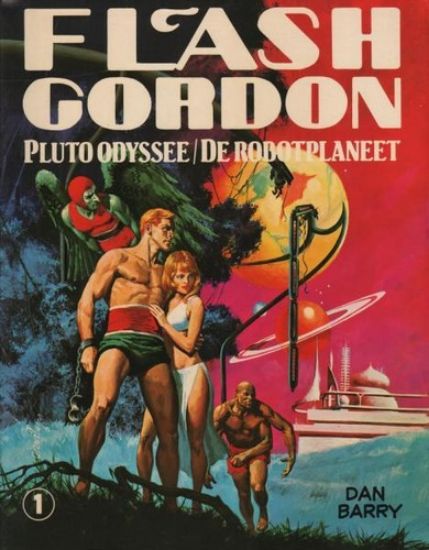 Afbeelding van Flash gordon #1 - Pluto odyssee-robotplaneet - Tweedehands (OBERON, zachte kaft)