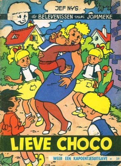 Afbeelding van Jommeke #39 - Lieve choco (z/w) - Tweedehands (HET VOLK, zachte kaft)