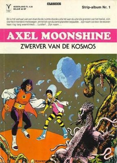 Afbeelding van Axel moonshine #1 - Zwervervan de  kosmos - Tweedehands (DE VRIJBUITER, zachte kaft)