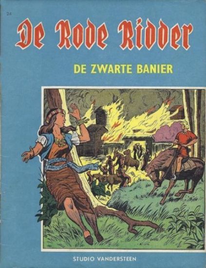 Afbeelding van Rode ridder #24 - Zwarte banier (zw/wit) - Tweedehands (STANDAARD, zachte kaft)