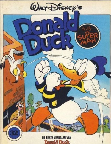 Afbeelding van Donald duck #32 - Als superman - Tweedehands (OBERON, zachte kaft)