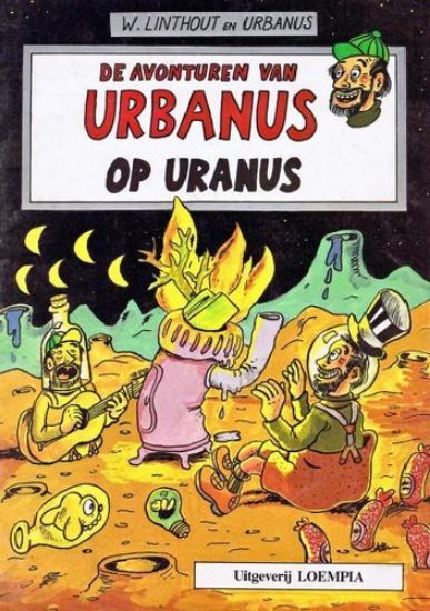 Afbeelding van Urbanus #4 - Op uranus (zwart wit) - Tweedehands (LOEMPIA, zachte kaft)