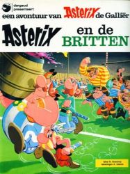 Afbeeldingen van Asterix #4 - En de britten - Tweedehands (DARGAUD, zachte kaft)