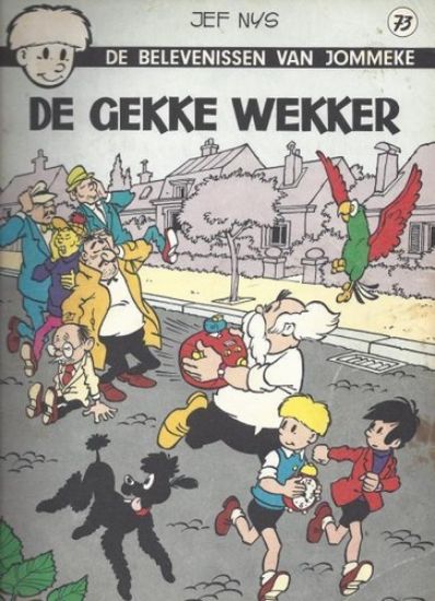 Afbeelding van Jommeke #73 - Gekke wekker (z/w) - Tweedehands (HET VOLK, zachte kaft)