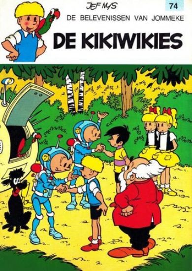 Afbeelding van Jommeke #74 - Kikiwikies (zw/wit) - Tweedehands (HET VOLK, zachte kaft)