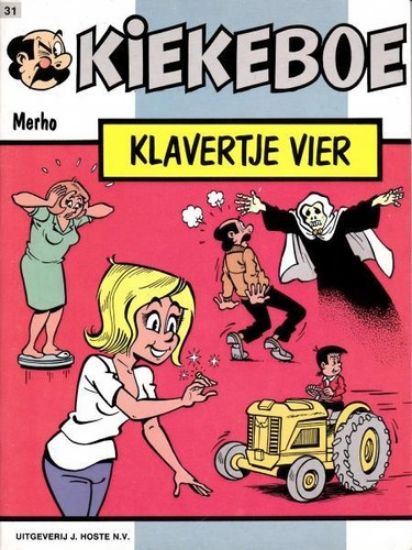 Afbeelding van Kiekeboe #31 - Klavertje vier (kleur) - Tweedehands (HOSTE, zachte kaft)