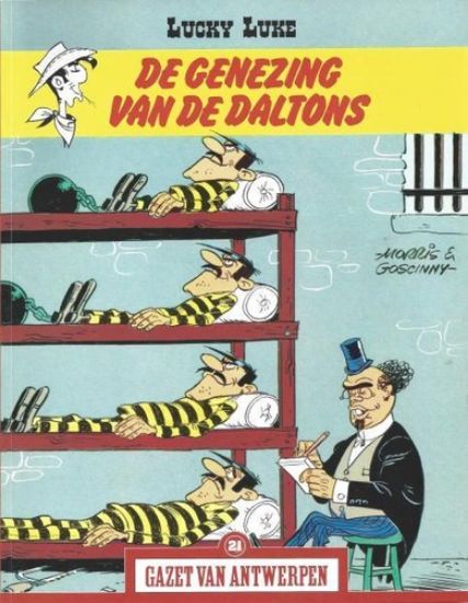 Afbeelding van Lucky luke #21 - Genezing van de daltons (gva) - Tweedehands (LUCKY COMICS, zachte kaft)