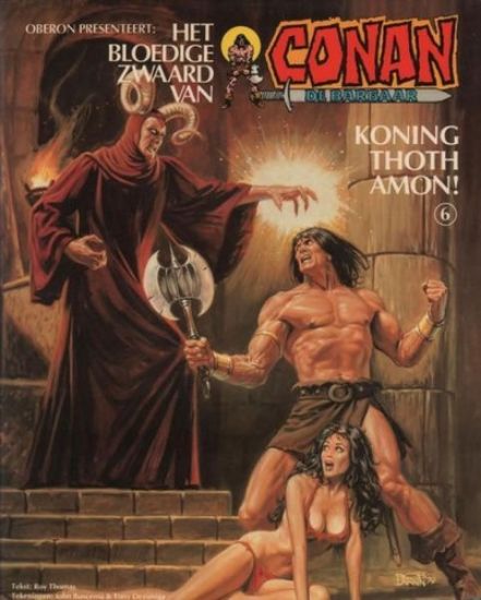 Afbeelding van Conan #6 - Koning thoth amon - Tweedehands (OBERON, zachte kaft)