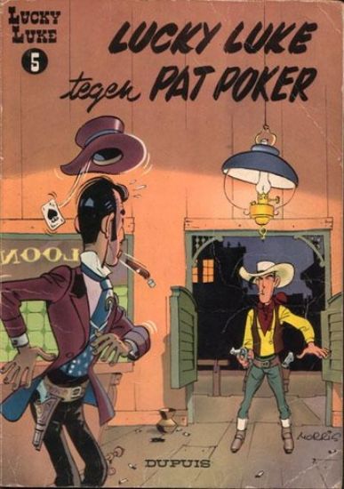 Afbeelding van Lucky luke #5 - Lucky luke tegen pat poker - Tweedehands (DUPUIS, zachte kaft)