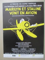 Afbeeldingen van Marilyn et staline vont en avion 30 x 40.5