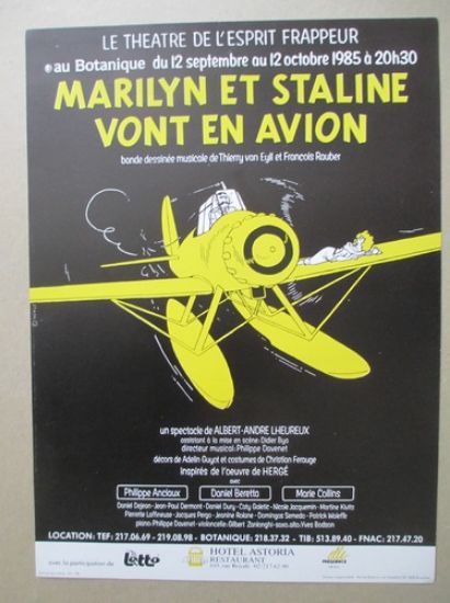 Afbeelding van Marilyn et staline vont en avion 30 x 40.5