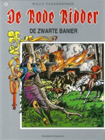 Afbeelding van Rode ridder #24 - Zwarte banier - Tweedehands (STANDAARD, zachte kaft)