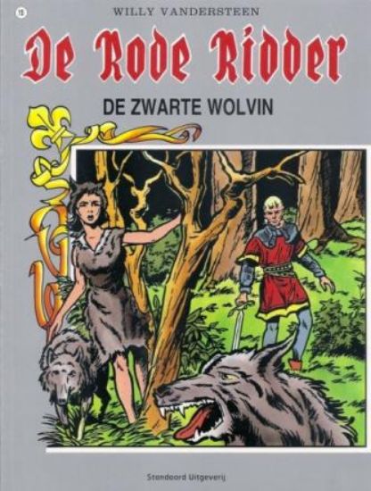 Afbeelding van Rode ridder #15 - Zwarte wolvin - Tweedehands (STANDAARD, zachte kaft)