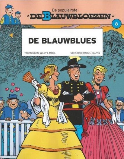 Afbeelding van Blauwbloezen #8 - Blauwblues (laatste nieuws) - Tweedehands (DUPUIS, zachte kaft)