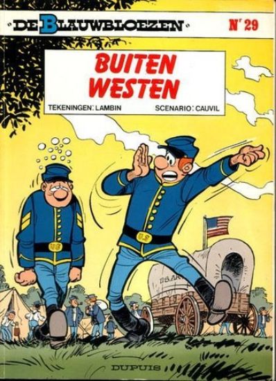 Afbeelding van Blauwbloezen #29 - Buiten westen - Tweedehands (DUPUIS, zachte kaft)