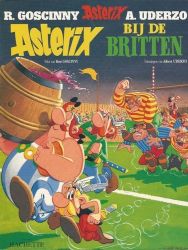 Afbeeldingen van Asterix #8 - Bij de britten (zwarte cover) - Tweedehands