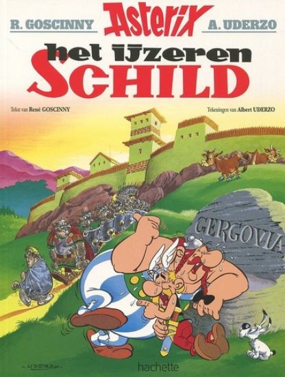 Afbeelding van Asterix #11 - Ijzeren schild - Tweedehands (HACHETTE, zachte kaft)