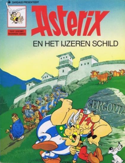 Afbeelding van Asterix #2 - Ijzeren schild - Tweedehands (DARGAUD, zachte kaft)