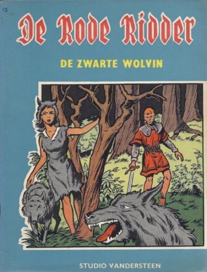 Afbeelding van Rode ridder #15 - Zwarte wolvin (zw/wit) - Tweedehands (STANDAARD, zachte kaft)