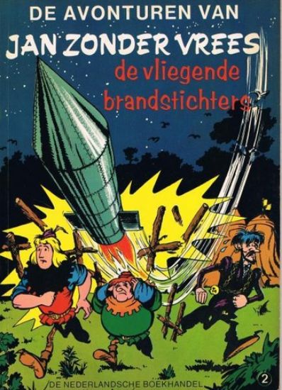 Afbeelding van Jan zonder vrees #2 - Vliegende brandstichters - Tweedehands (NEDERLANDSE BOEKHANDEL ANTWERPEN, zachte kaft)