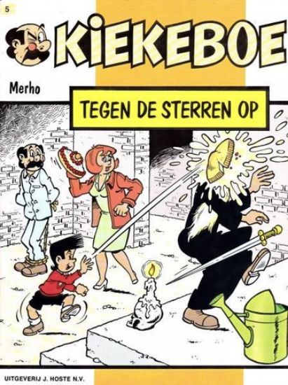 Afbeelding van Kiekeboe #5 - Tegen de sterren op (kleur) - Tweedehands (HOSTE, zachte kaft)