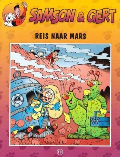 Afbeelding van Samson en gert #11 - Reis naar mars - Tweedehands (STUDIO 100, zachte kaft)