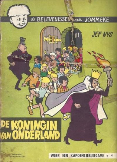 Afbeelding van Jommeke #3 - Koningin van onderland(zw/wit) - Tweedehands (HET VOLK, zachte kaft)