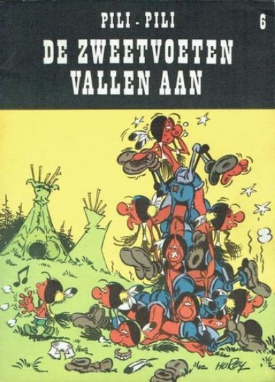 Afbeelding van Pili pili #6 - Zweetvoeten vallen aan - Tweedehands (HET VOLK, zachte kaft)