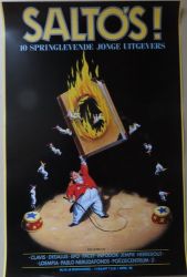 Afbeeldingen van Bocharte affiche  salto's 1988- 40 x 70 cm gesingeerd op 50 ex exmplaren