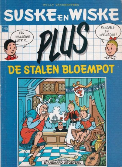 Afbeelding van Suske en wiske plus #145 - Stalen bloempot plus (blauw) - Tweedehands (STANDAARD, zachte kaft)