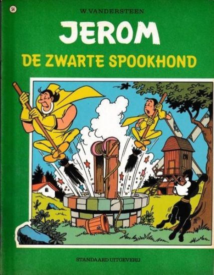 Afbeelding van Jerom #54 - Zwarte spookhond - Tweedehands (STANDAARD, zachte kaft)