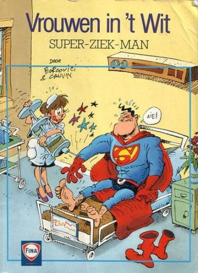 Afbeelding van Vrouwen wit #3 - Super ziek man (fina) - Tweedehands (DUPUIS, zachte kaft)