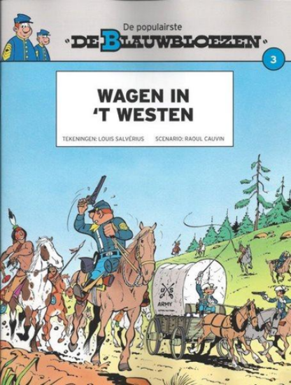 Afbeelding van Blauwbloezen de populairste #3 - Wagen in 't westen (het laatste nieuws) (DUPUIS, zachte kaft)