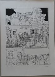 Afbeeldingen van Ferry pagina gesigneerd - 50 x 70 cm